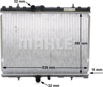 MAHLE CR 1501 000S - Radiator, racire motor www.parts5.com