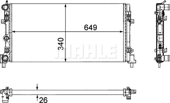 MAHLE CR 1096 000P - Radiator, engine cooling www.parts5.com