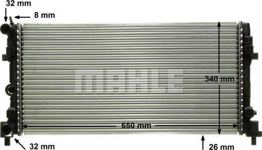 MAHLE CR 1096 000P - Radiator, engine cooling www.parts5.com