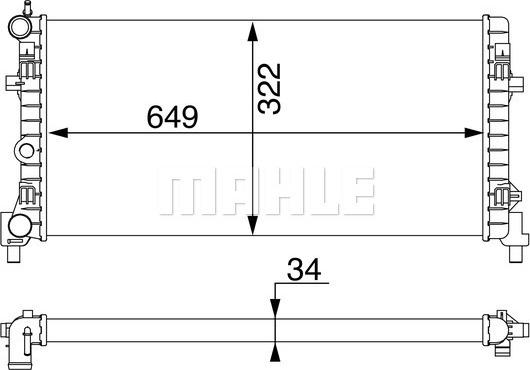 MAHLE CR 1096 000S - Radiator, engine cooling www.parts5.com