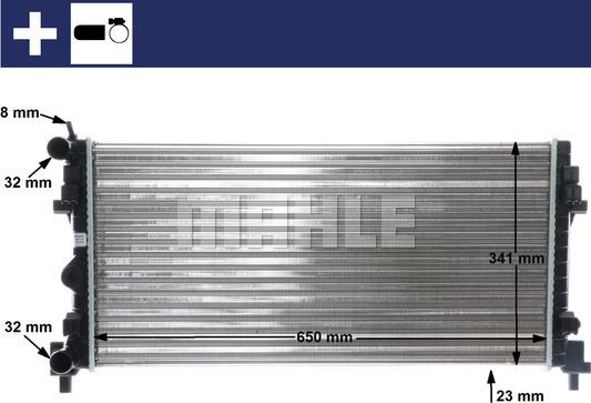 MAHLE CR 1096 000S - Radiator, engine cooling www.parts5.com