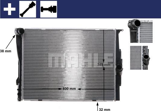 MAHLE CR 1088 000S - Radiator, engine cooling parts5.com