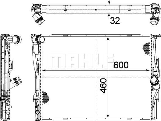 MAHLE CR 1087 000P - Radiator, engine cooling www.parts5.com