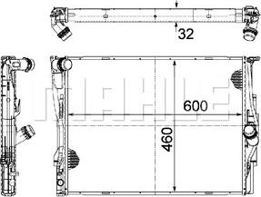 MAHLE CR 1087 000P - Radiator, engine cooling www.parts5.com