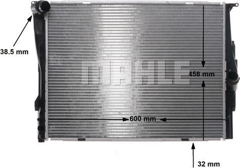 MAHLE CR 1087 000S - Radiator, engine cooling www.parts5.com