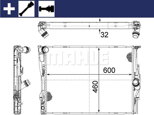 MAHLE CR 1087 000S - Radiator, engine cooling www.parts5.com