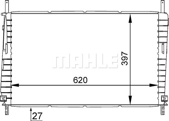 MAHLE CR 1141 000S - Radiator, engine cooling www.parts5.com