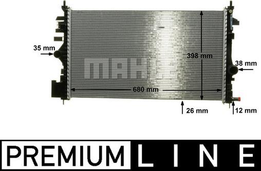 MAHLE CR 1102 000P - Radiator, engine cooling www.parts5.com