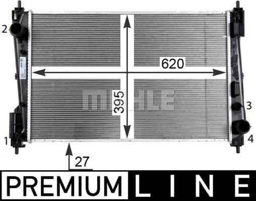 MAHLE CR 1111 000P - Radiator, engine cooling www.parts5.com