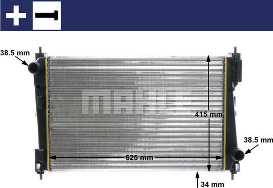 MAHLE CR 1111 000S - Radiator, engine cooling www.parts5.com