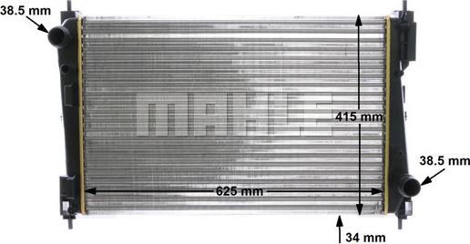 MAHLE CR 1111 000S - Radiator, engine cooling www.parts5.com