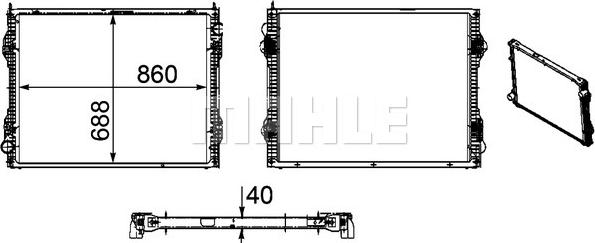 MAHLE CR 1175 000P - Radiator, engine cooling www.parts5.com