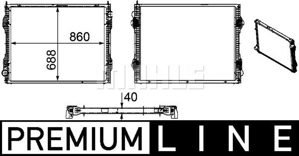 MAHLE CR 1175 000P - Radiator, engine cooling www.parts5.com