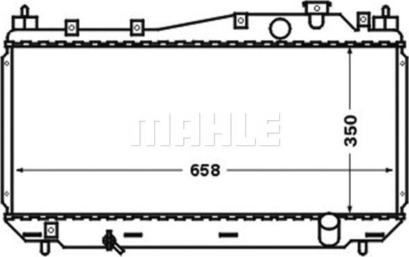 MAHLE CR1252000S - Jäähdytin,moottorin jäähdytys www.parts5.com