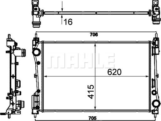 MAHLE CR 1794 000P - Radiator, engine cooling www.parts5.com