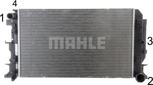 MAHLE CR 1719 000P - Hladilnik, hlajenje motorja www.parts5.com