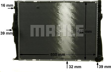 MAHLE CR 1711 000P - Radiator, engine cooling parts5.com