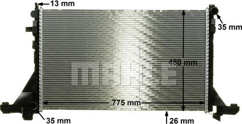 MAHLE CR 1770 000P - Radiateur, refroidissement du moteur www.parts5.com