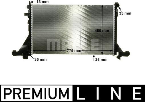 MAHLE CR 1770 000P - Radiateur, refroidissement du moteur www.parts5.com