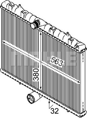 MAHLE CR 889 000P - Radiator, engine cooling www.parts5.com