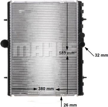 MAHLE CR 889 000S - Radiator, engine cooling www.parts5.com