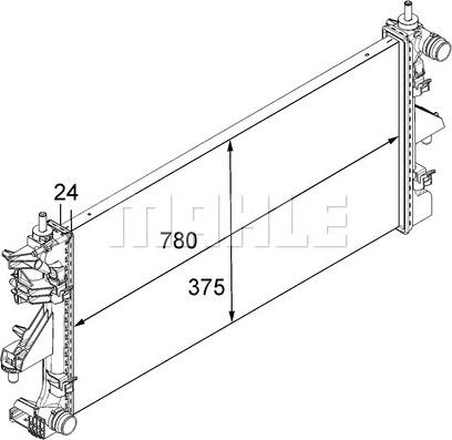 MAHLE CR 881 000S - Chladič, chlazení motoru www.parts5.com