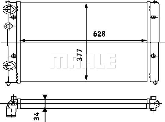 MAHLE CR 394 000S - Radiator, engine cooling www.parts5.com