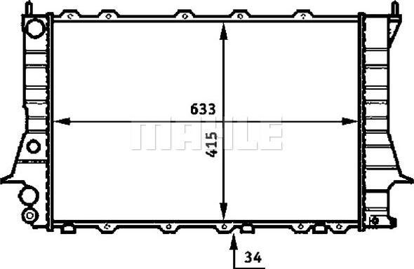 MAHLE CR 358 000S - Radiator, engine cooling www.parts5.com