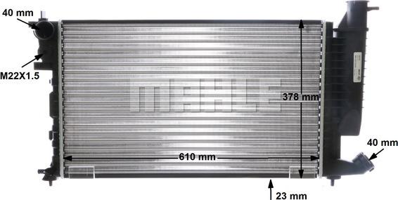 MAHLE CR 306 000S - Kühler, Motorkühlung www.parts5.com