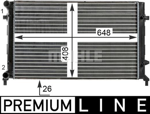 MAHLE CR 30 000P - Radiator, engine cooling www.parts5.com