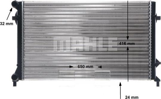 MAHLE CR 30 001S - Radiator, engine cooling www.parts5.com