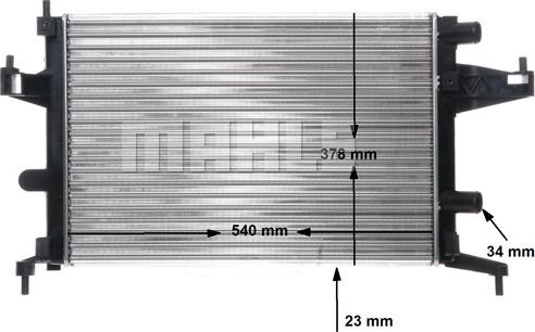 MAHLE CR 388 000S - Radiator, engine cooling parts5.com