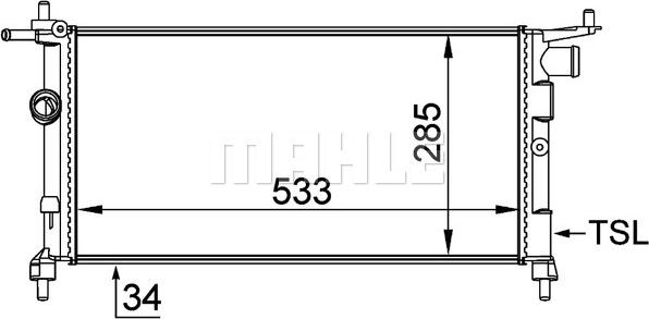 MAHLE CR 268 000P - Radiator, engine cooling www.parts5.com