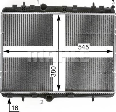 MAHLE CR 2014 000P - Radiator, racire motor www.parts5.com