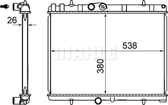 MAHLE CR 2014 000S - Radiator, engine cooling www.parts5.com