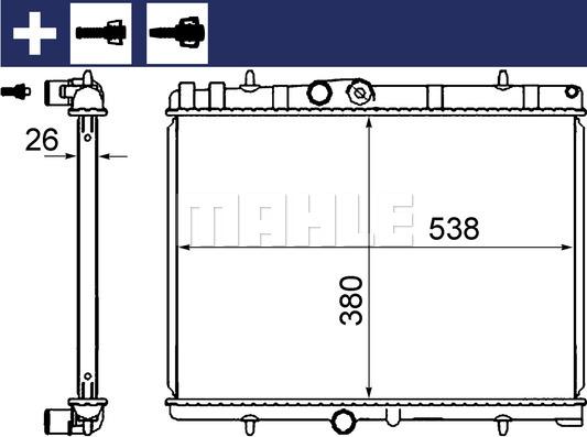 MAHLE CR 2014 000S - Radiator, engine cooling www.parts5.com