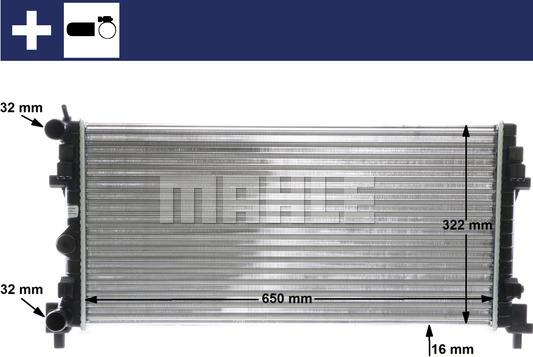 MAHLE CR 2081 000S - Hladnjak, hlađenje motora www.parts5.com