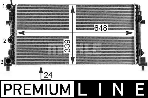 MAHLE CR 2082 000P - Radiator, engine cooling www.parts5.com