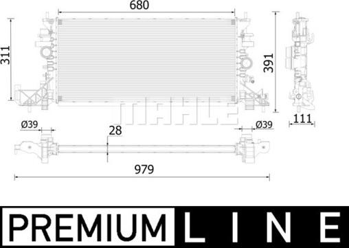 MAHLE CR 2251 000P - Radiator, engine cooling www.parts5.com