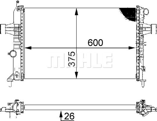 MAHLE CR 227 000S - Radiator, racire motor www.parts5.com