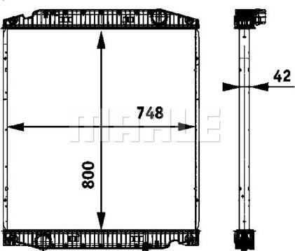 MAHLE CR 719 000P - Radiator, racire motor www.parts5.com