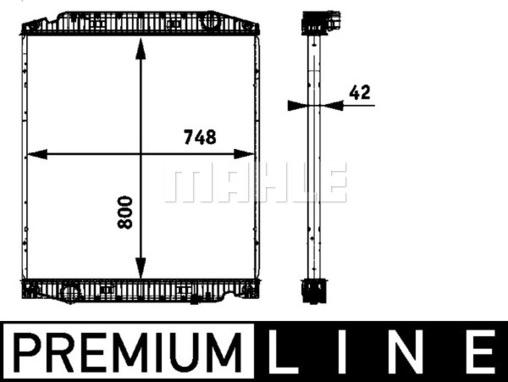 MAHLE CR 719 000P - Radiator, racire motor www.parts5.com