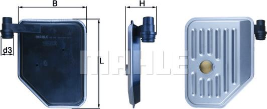 MAHLE HX 156 - Hydraulic Filter, automatic transmission www.parts5.com