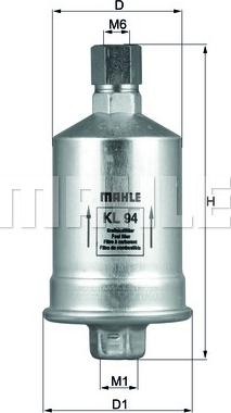 MAHLE KL 94 - Filtru combustibil www.parts5.com