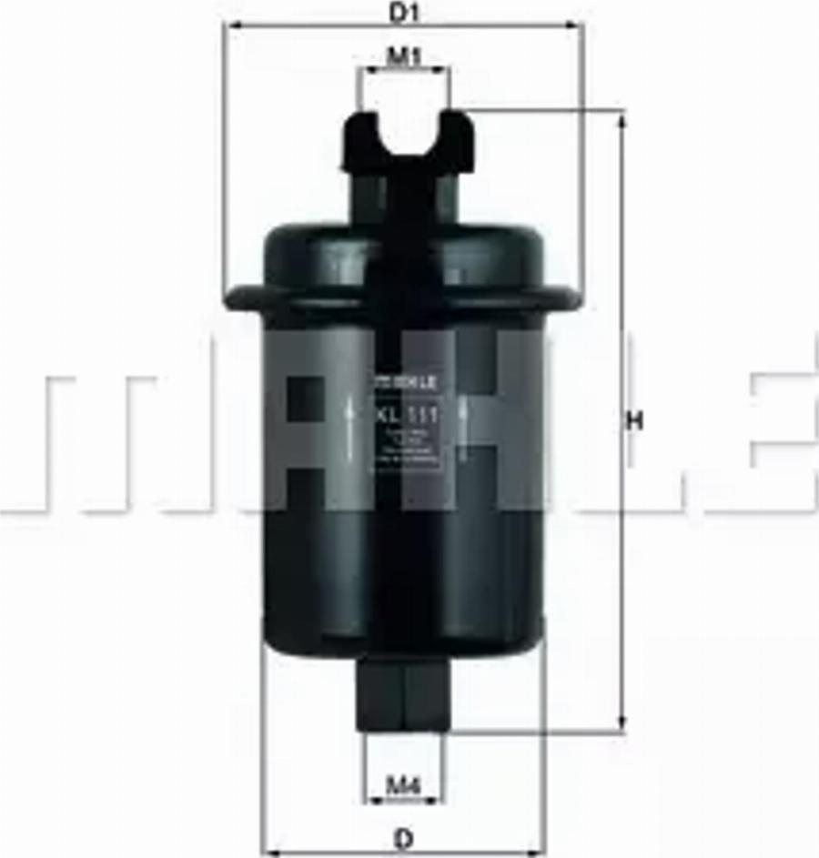 MAHLE KL 111 - Üzemanyagszűrő www.parts5.com