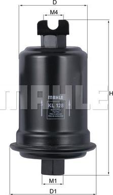 MAHLE KL 128 - Filtro combustible www.parts5.com