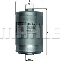 MAHLE KL 36 - Filter goriva www.parts5.com