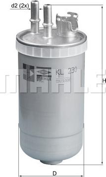 MAHLE KL 230 - Fuel filter parts5.com