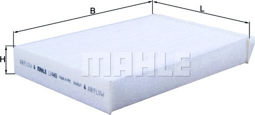 MAHLE LA 449 - Filter, interior air www.parts5.com