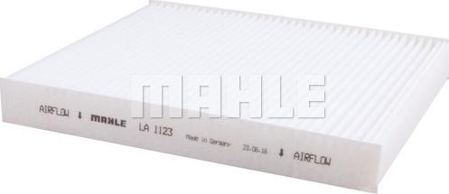 MAHLE LA 1123 - Filtru, aer habitaclu www.parts5.com